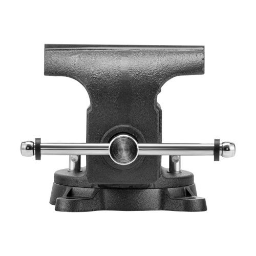 Тиски слесарные BVH-200, 200 мм, поворотные, стальная направляющая, с наковальней //Denzel-Tehinstrument