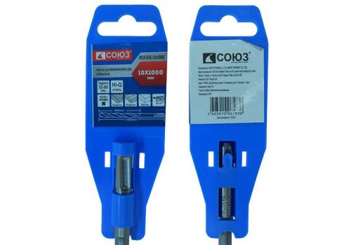 Бур SDS+ 10x1000 мм с твердосплавной напайкой, СПИРАЛЬ S4 , Союз-Tehinstrument