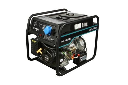 Газовый генератор HYUNDAI HHY 7020FGE (газовая электростанция Хендай HHY7020FGE)-Tehinstrument