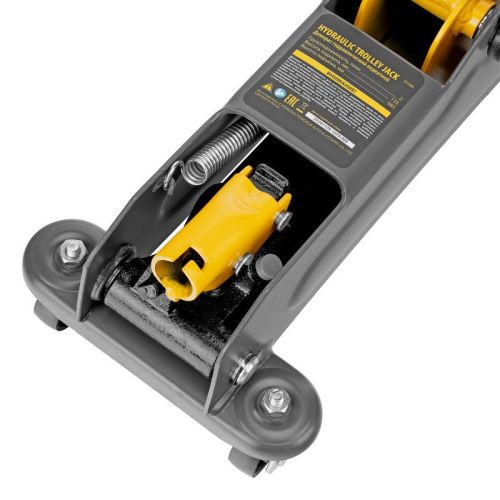 Домкрат гидравлический подкатной, 2 т, 135-385 мм Denzel-Tehinstrument