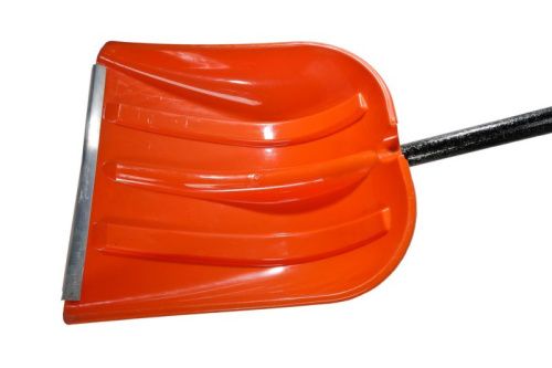 Лопата снегоуборочная 41х41, 5см, морозостойкий пластик, фибергласовый черенок  Sturm-Tehinstrument