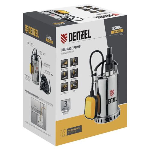 Дренажный насос Denzel DP600X-Tehinstrument