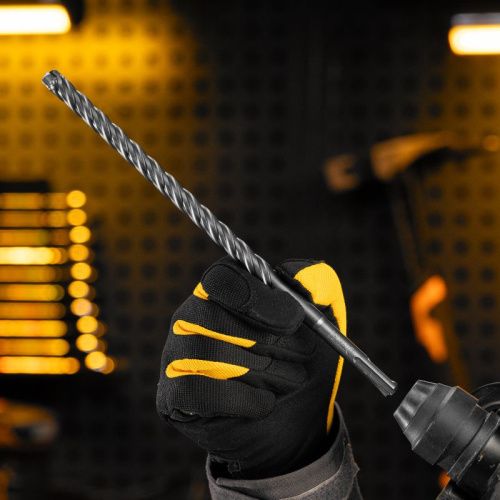 Бур по бетону, цельная крестовая пластина, 12x265 мм, SDS PLUS Denzel-Tehinstrument