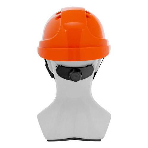 Каска защитная ударопрочная, ABS/PC, плавная регулировка, модель «Форвард» (К-05)оранж. Denzel-Tehinstrument