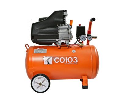 Компрессор воздушный масляный ВКС-93155С СОЮЗ, 1,5кВт, 210л/мин, ресивер 50 л, прямой привод-Tehinstrument