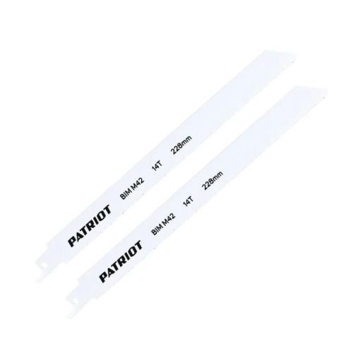 Полотно пильное по металлу для сабельной пилы (228х19х0.92 мм, 14T, 2 шт.), Patriot-Tehinstrument