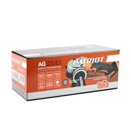 Машина углошлифовальная аккумуляторная Patriot AG 125 UES-Tehinstrument