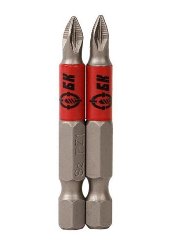 Биты PZ1x50мм, сталь S2, 2шт, БОЕКОМПЛЕКТ-Tehinstrument