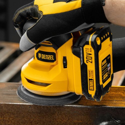 Машина шлифовальная эксцентриковая аккумуляторная Denzel CROSH-20-125, Li-Ion-Tehinstrument