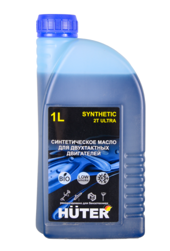 Масло 2Т ULTRA синтетическое для двухтактных двигателей, для техники Huter, 1л-Tehinstrument