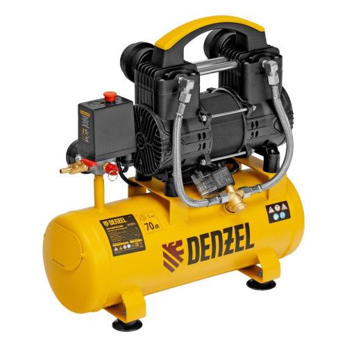 Малошумный безмасляный компрессор Denzel DLP-950/10-Tehinstrument