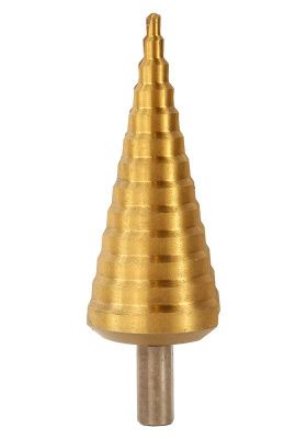 Сверло ступенчатое по металлу 4-39мм шаг 3мм HSS+TIN прямое  Sturm-Tehinstrument