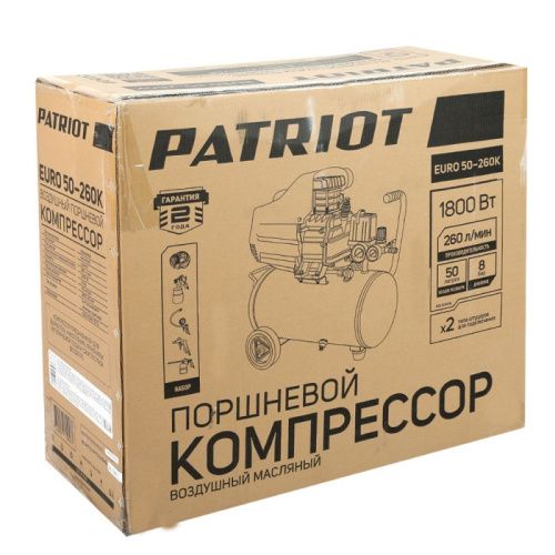 Компрессор поршневой масляный Patriot EURO 50-260K-Tehinstrument