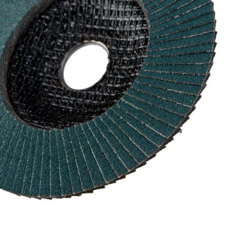 Круг зачистной лепестковый ЦИРКОНИЕВЫЙ, конический 125х22, зерно 100, Hanskonner-Tehinstrument