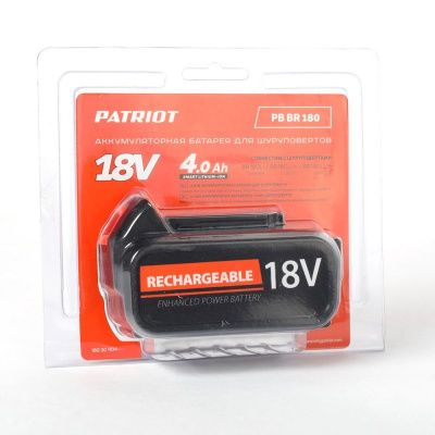 Батарея аккумуляторная PB BR 180 Li-ion 4,0Ah Pro, Patriot-Tehinstrument