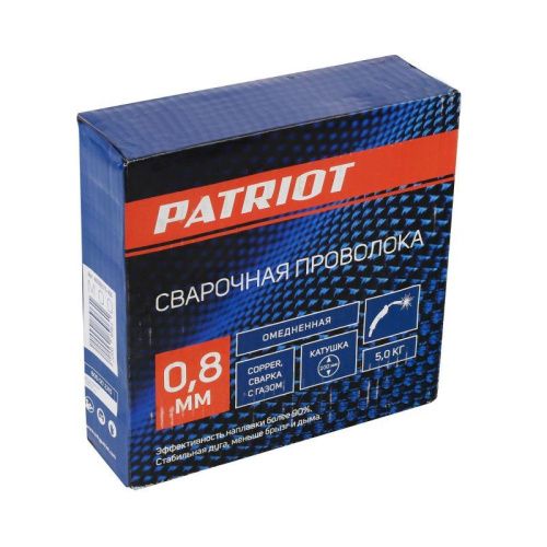 Проволока омедненная 0.8 мм, 5 кг, PATRIOT-Tehinstrument
