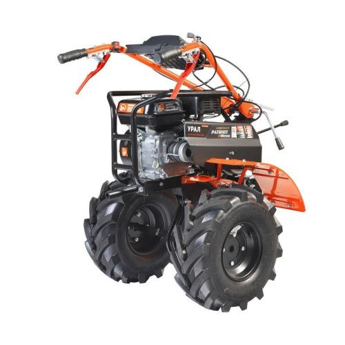 Мотоблок бензиновый Patriot УРАЛ с колесами Extreme-Tehinstrument