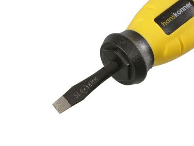 Отвертка шлицевая, SL 6x38, алмазный наконечник, S2, Hanskonner-Tehinstrument