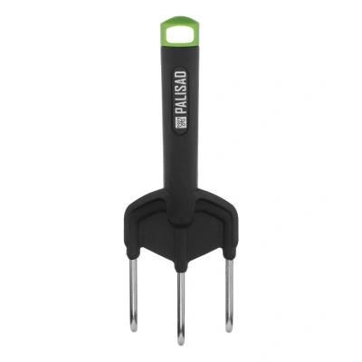 Рыхлитель 3 - зубый, 85х245 мм, стальной, полипропиленовая рукоятка, BASE Palisad-Tehinstrument