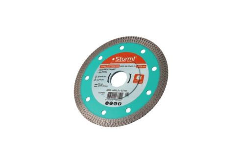 Алмазный диск 125x22,23 ТОНКИЙ, Y-тип,  сухой рез,  Sturm-Tehinstrument