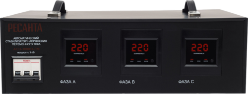 Стабилизатор напряжения РЕСАНТА АСН-3000/3-ЭМ-Tehinstrument