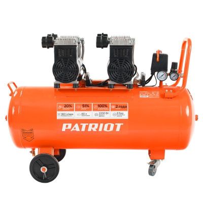 Компрессор поршневой безмасляный Patriot WO 80-360-Tehinstrument