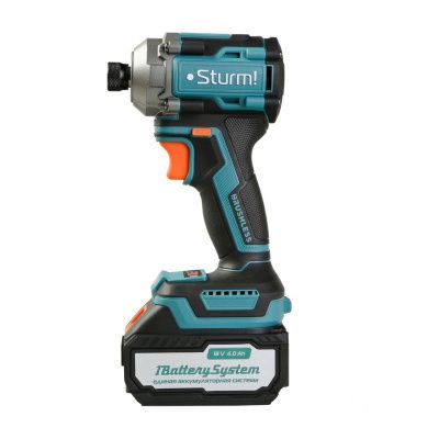 CD250H Винтоверт ударн б/щ  Sturm, 18В, 1BatterySystem, 250Нм, 1/4", 1x4.0Ач, кейс-Tehinstrument