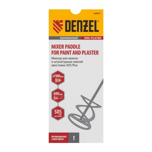 Миксер для красок и штукатурных смесей Denzel 60 х 400 мм-Tehinstrument