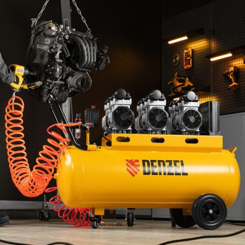 Компрессор безмасляный, малошумный  Denzel DLS 2250/100-Tehinstrument