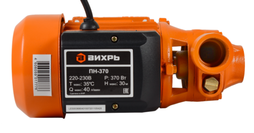 Поверхностный насос Вихрь ПН-370-Tehinstrument