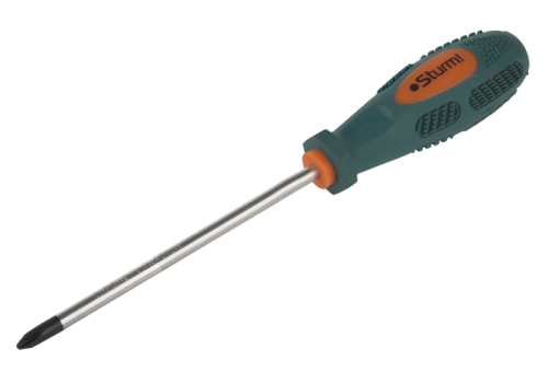 Отвертка крестовая, PH2x125мм, CrV, магнитный наконечник,  Sturm-Tehinstrument