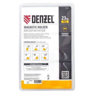 Фиксатор магнитный для сварочных работ усилие 50 LB, 30х45х60х75х90х135 град. Denzel-Tehinstrument
