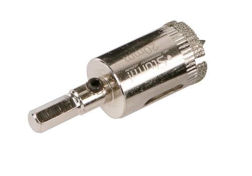 Коронка алмазн. По керам. Плитке и стеклу 20 х 55 мм, с центрир. Сверл.  Sturm-Tehinstrument