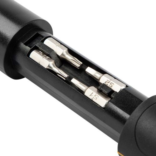 Отвертка реверсивная с револьверным механизмом, 11 шт, сталь S2  Denzel-Tehinstrument